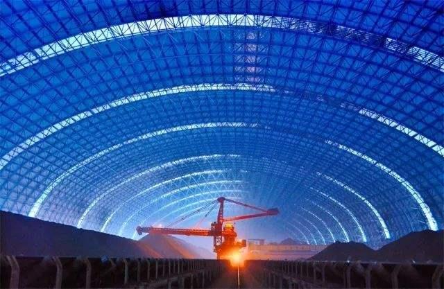 张掖亿优钢构工程师为您解析原料场封闭技术的特点和类型